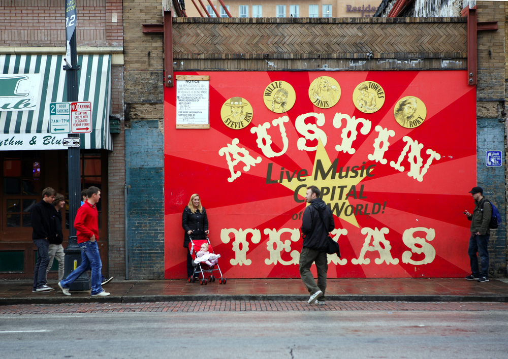 austin texas music capital of the world sign