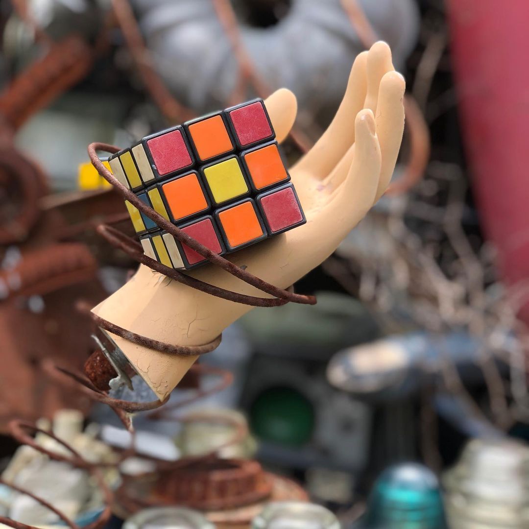 rubiks cube at the cathedral of junk