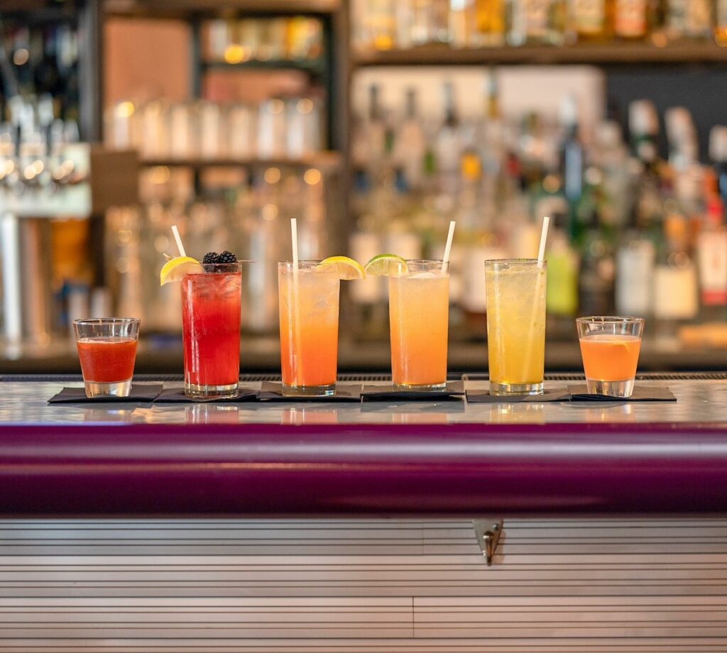 drinks at violet crown cinema