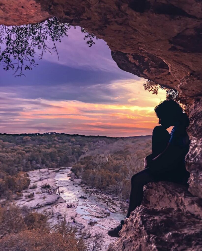 barton creek in austin - overlooking view