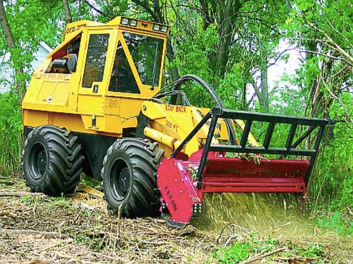 clearing land via mulching